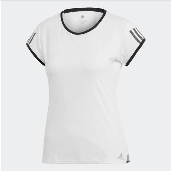 NWT Adidas Short Sleeve Tee With Three Stripes - Picture 5 of 6